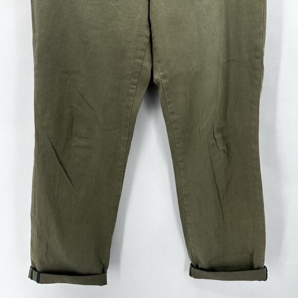 Sundance Chelsea Green Embroidered Chinos Size 10 Straight Leg Coastal Boho - Picture 6 of 12